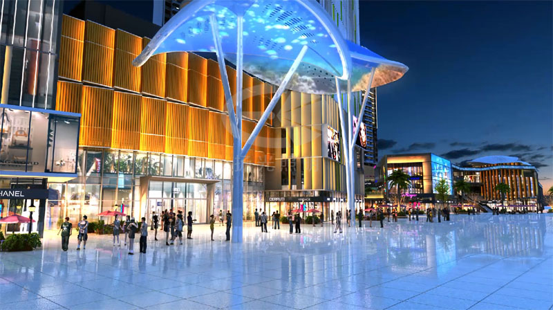 商業廣場夜景亮化設計 商業廣場夜景亮化設計