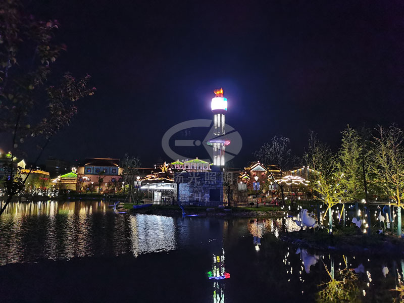 景區燈光工程夜景圖