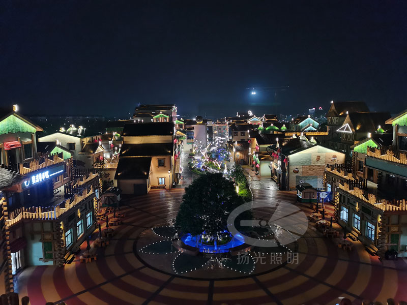 景點(diǎn)夜景照明實(shí)景圖